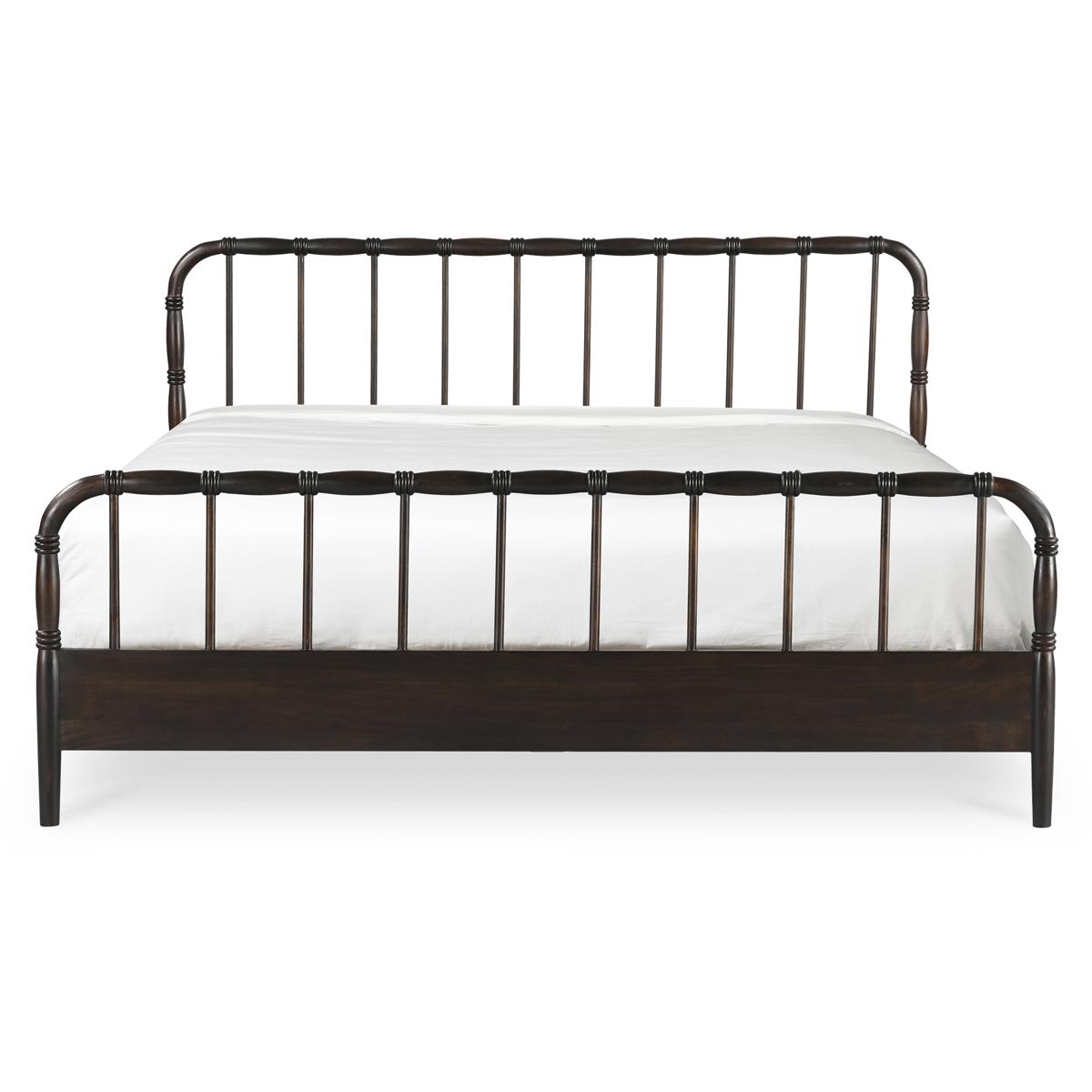 Moe's Home Collection VE-1130-20-0 Vivian Brown Bed, King
